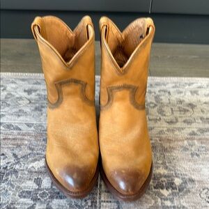 Frye Tan Ankle Boots